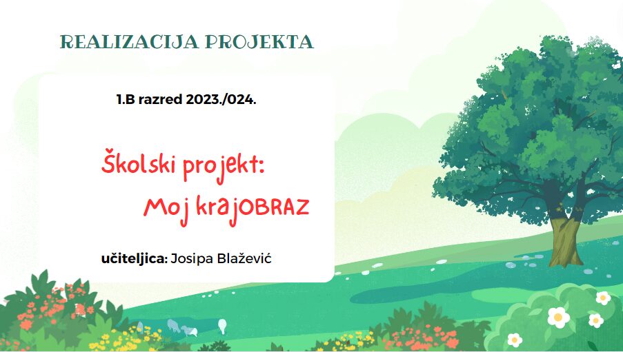 Školski projekt: Moj krajOBRAZ