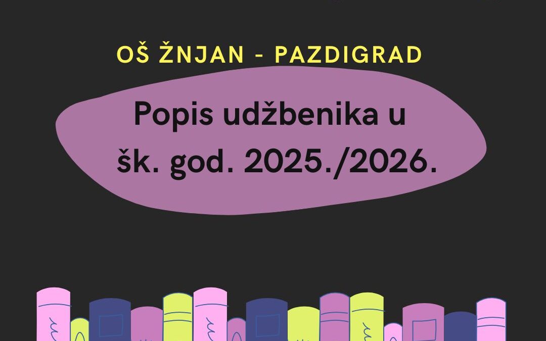 Popis udžbenika za šk. godinu 2025./2026.