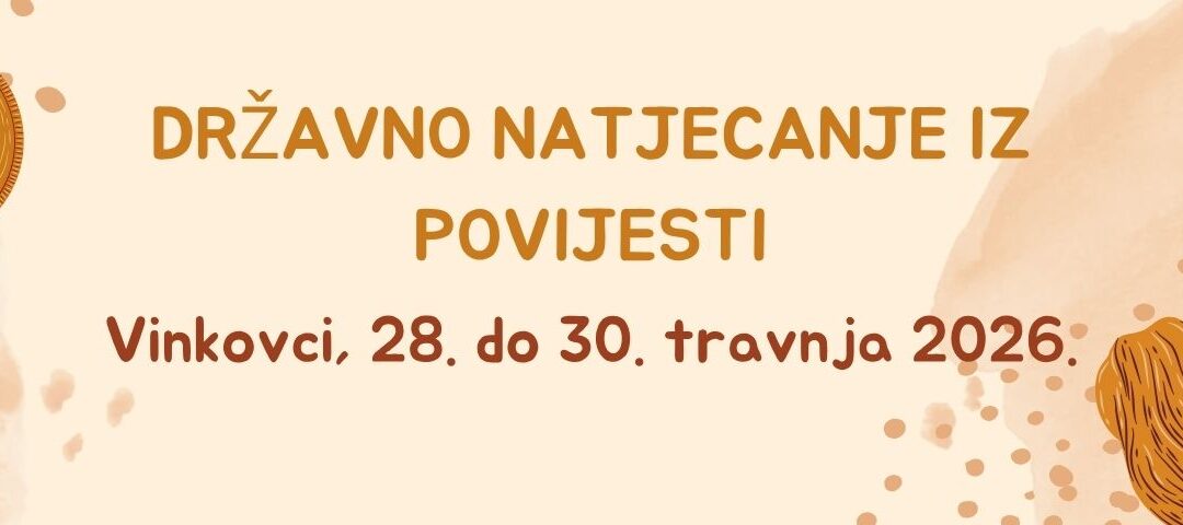 Plasman na državno natjecanje iz Povijesti