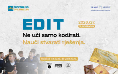 Otvorene su prijave za EDIT 2026/2027 – besplatnu školu primijenjenog programiranja i digitalnih vještina